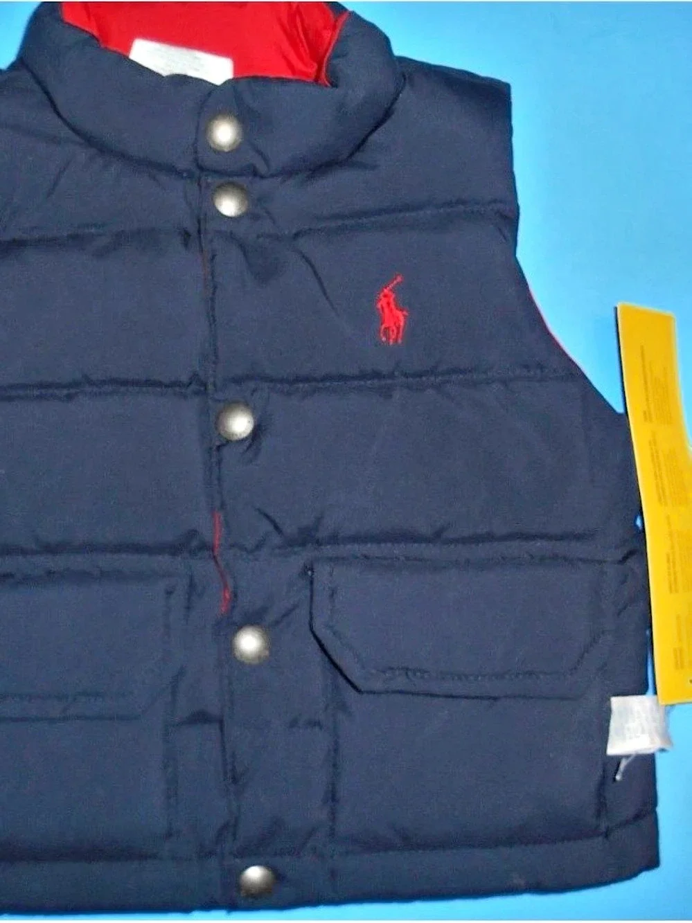 Polo Ralph Lauren Kids Puffer Vest down reversible Blue & Red